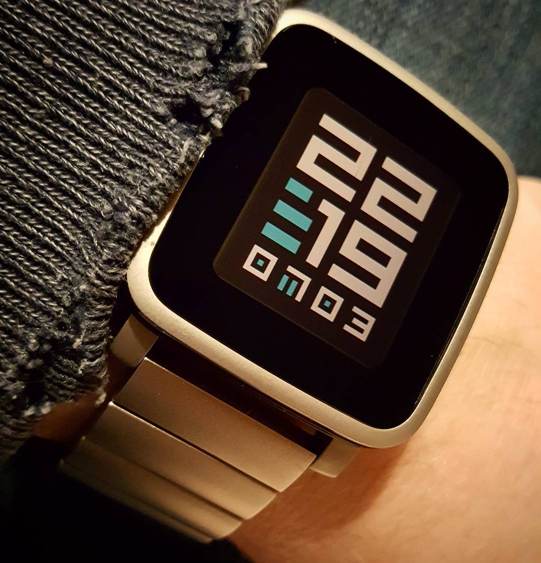 Squared 4.0 - Pebble Watchface on Pebble Time Steel
