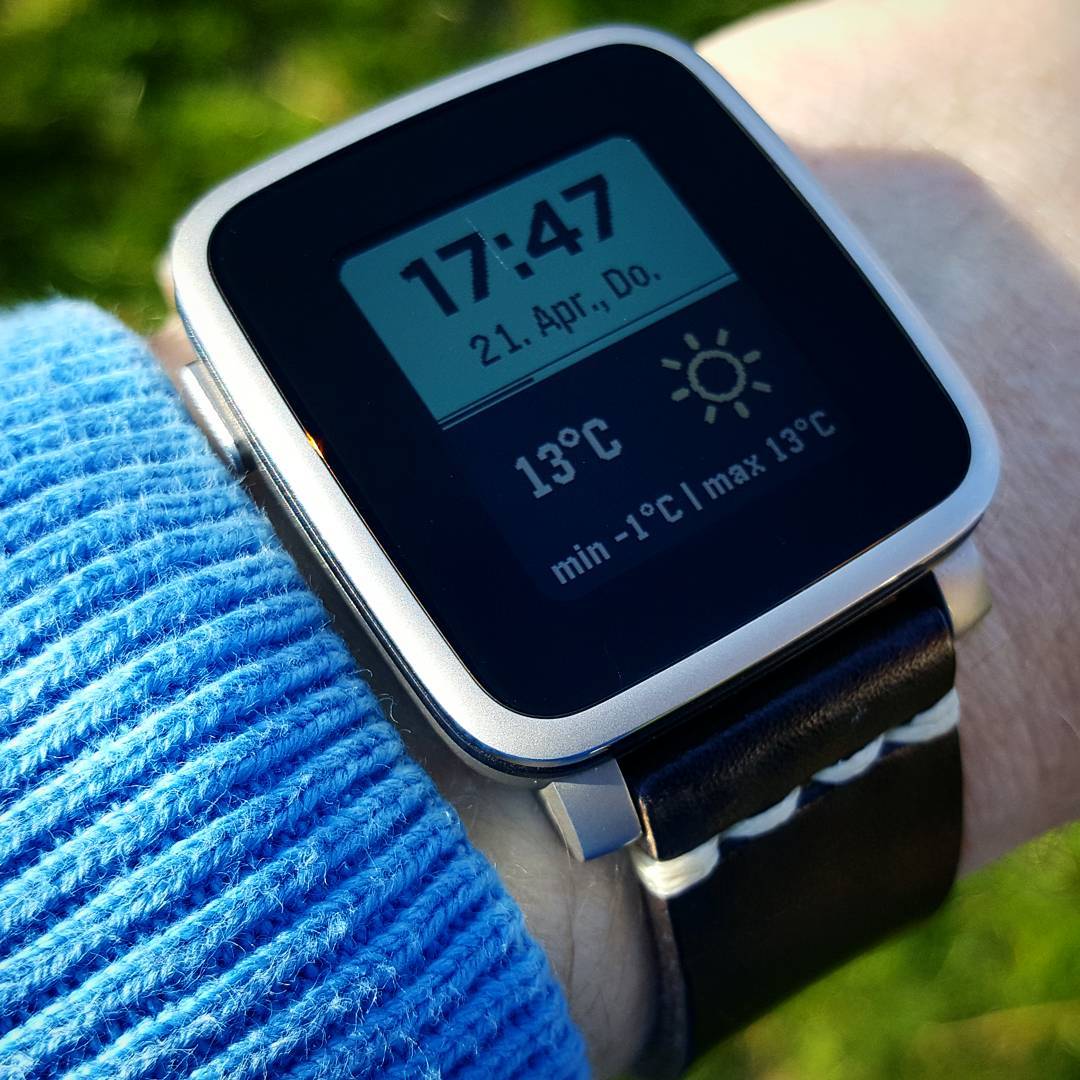 Clear Face - Pebble Watchface on Pebble Time Steel