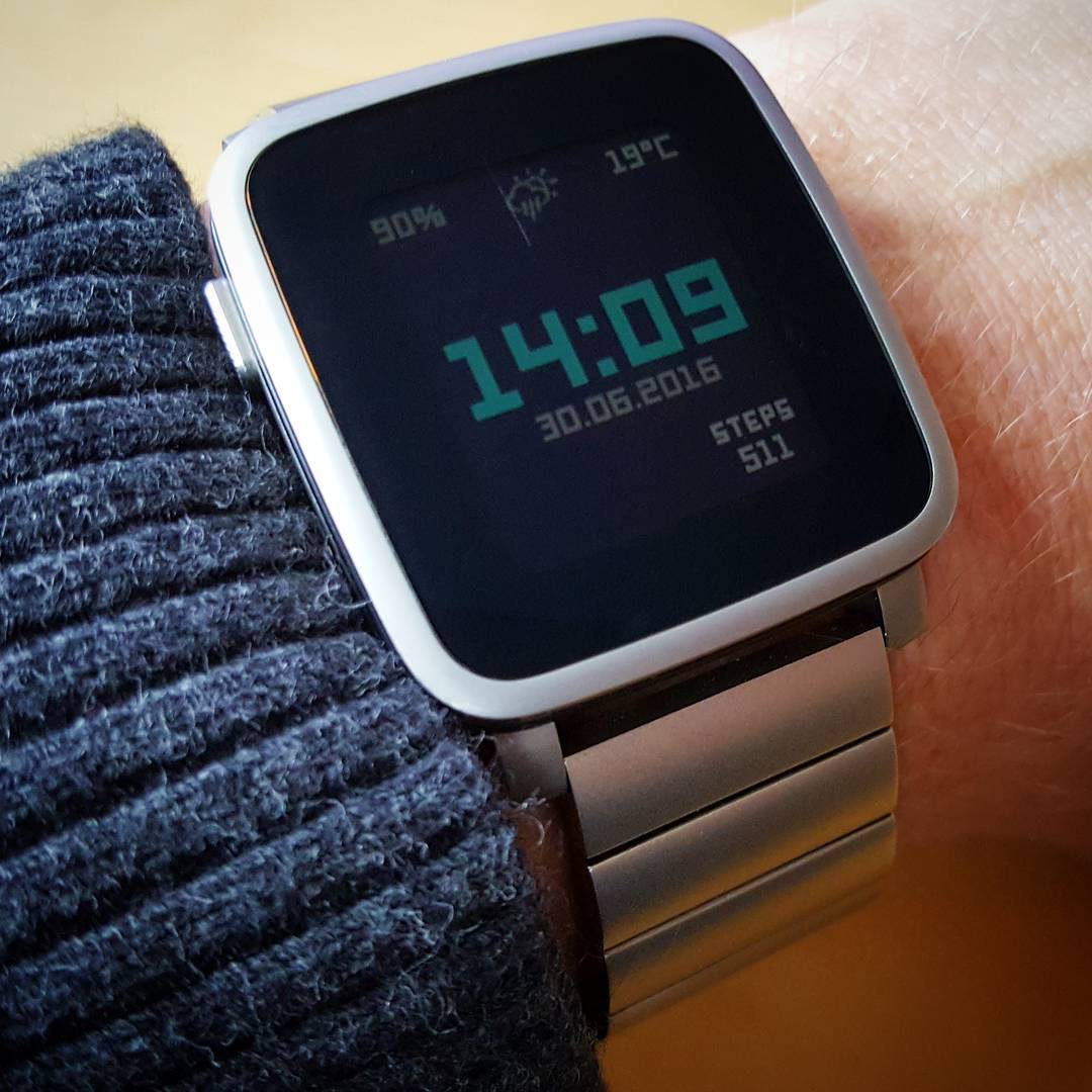 Simply LECO - Pebble Watchface on Pebble Time Steel