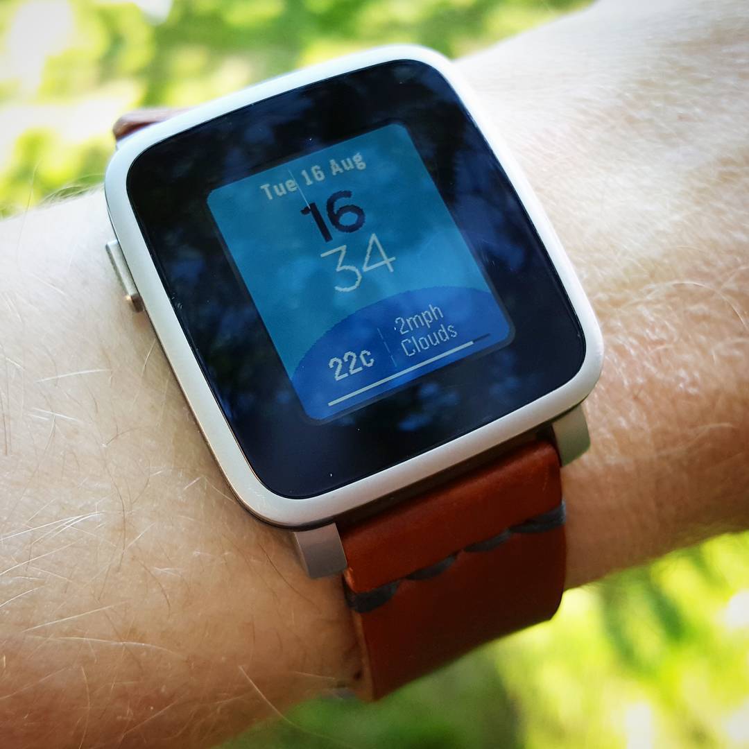 Simple Color & Time - Pebble Watchface on Pebble Time Steel
