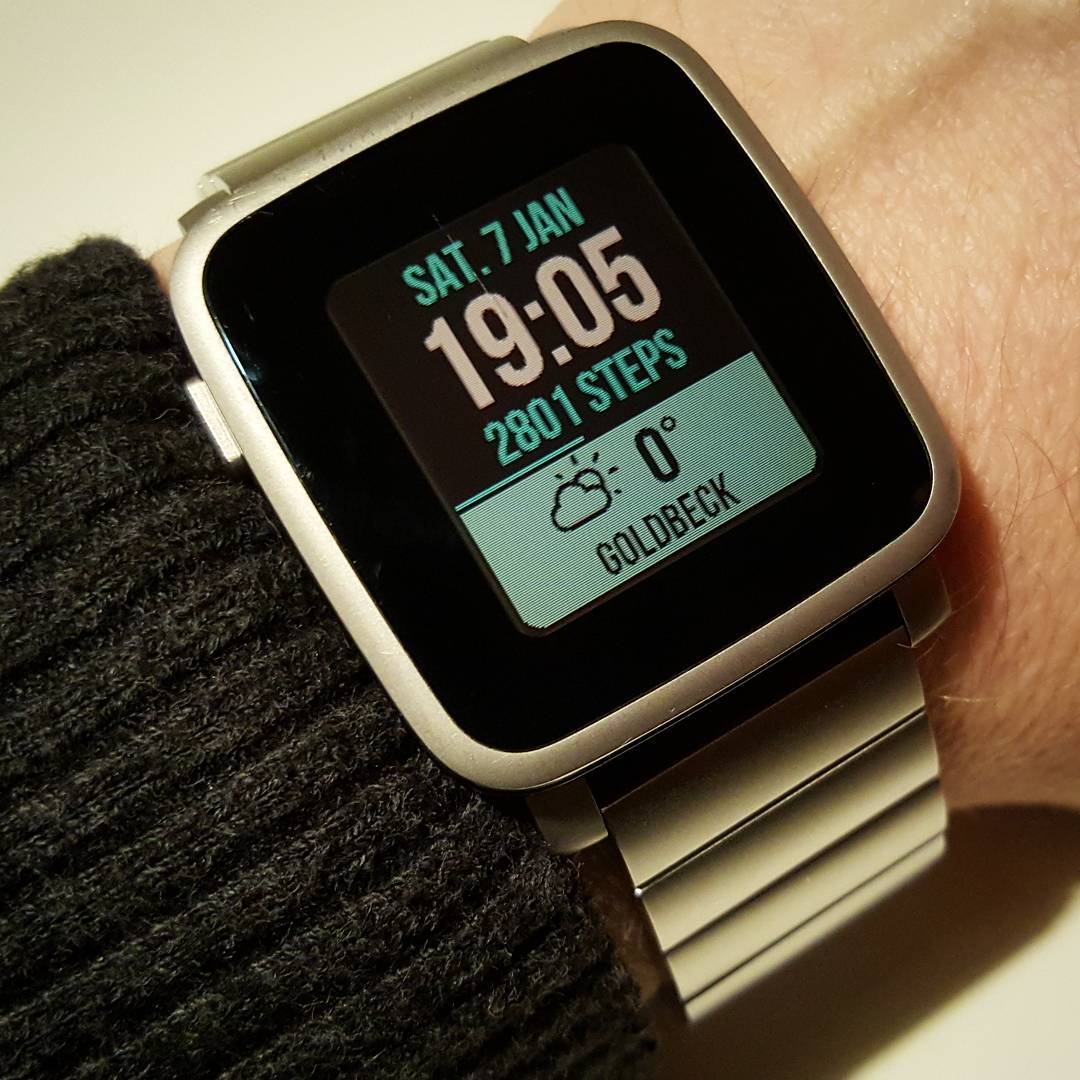 Simply Bold - Pebble Watchface on Pebble Time Steel