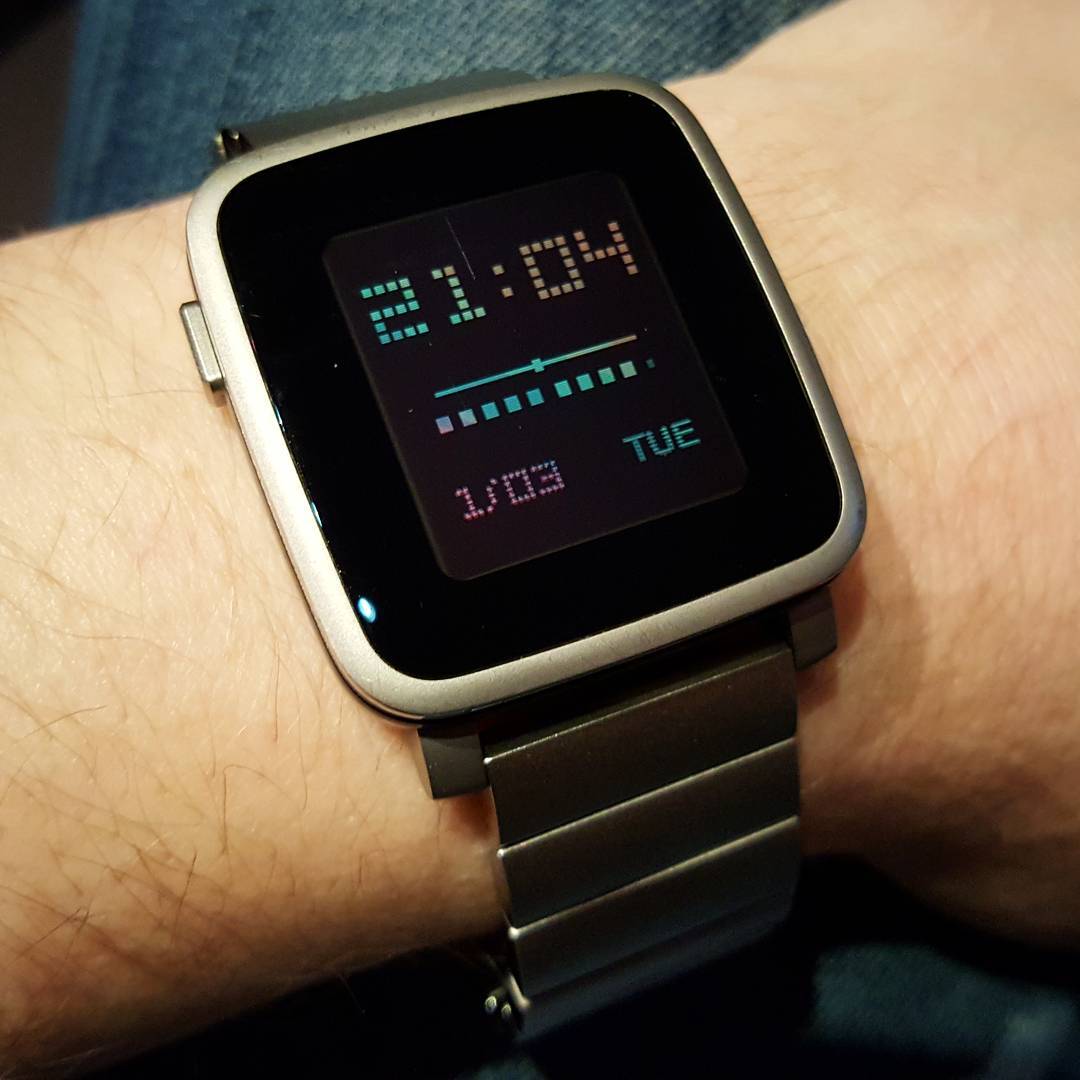 Color Digits - Pebble Watchface on Pebble Time Steel