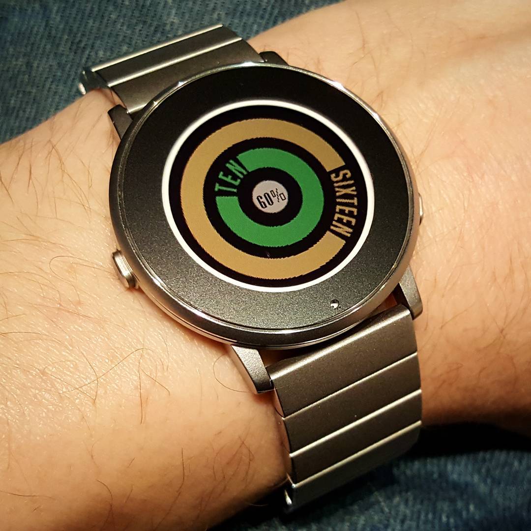 Shapes of Time - Pebble Watchface on Pebble Time Round