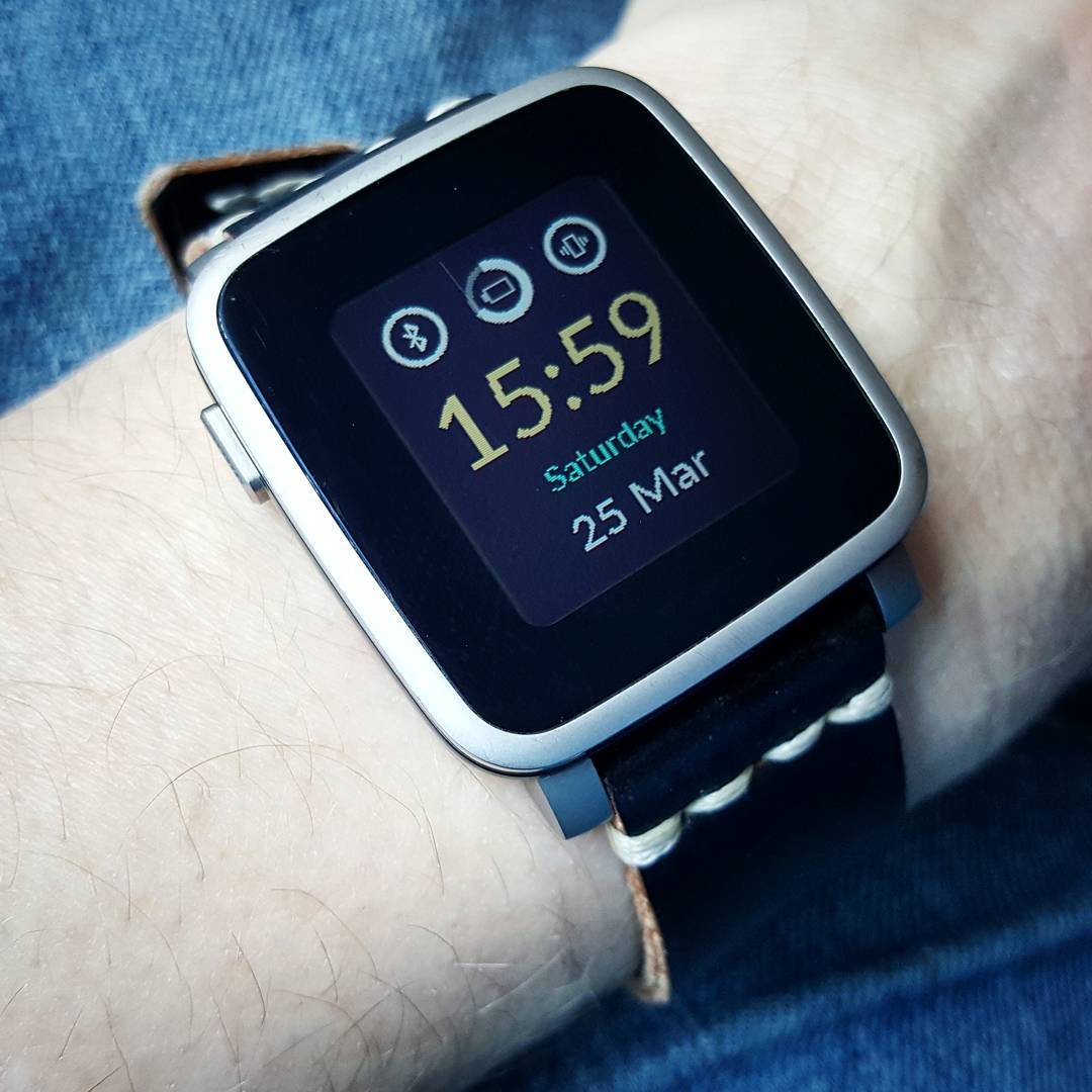 Q-Time - Pebble Watchface on Pebble Time Steel