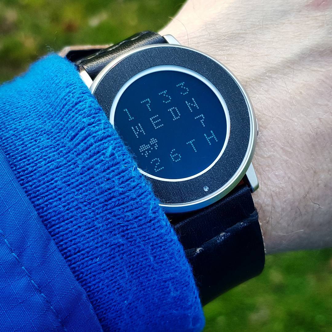 GridHR+ - Pebble Watchface on Pebble Time Round