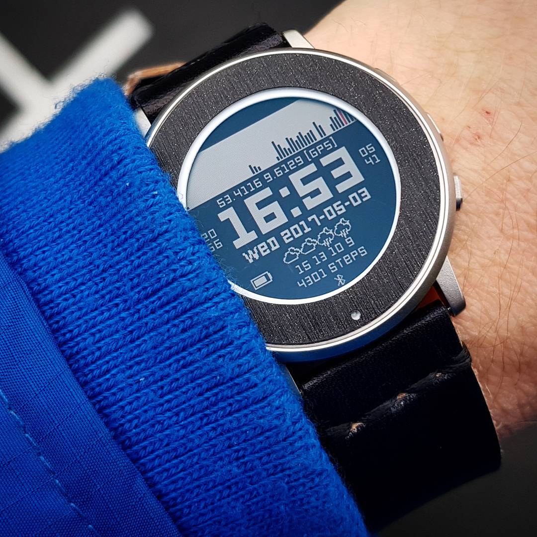 Trail Watch - Pebble Watchface on Pebble Time Round