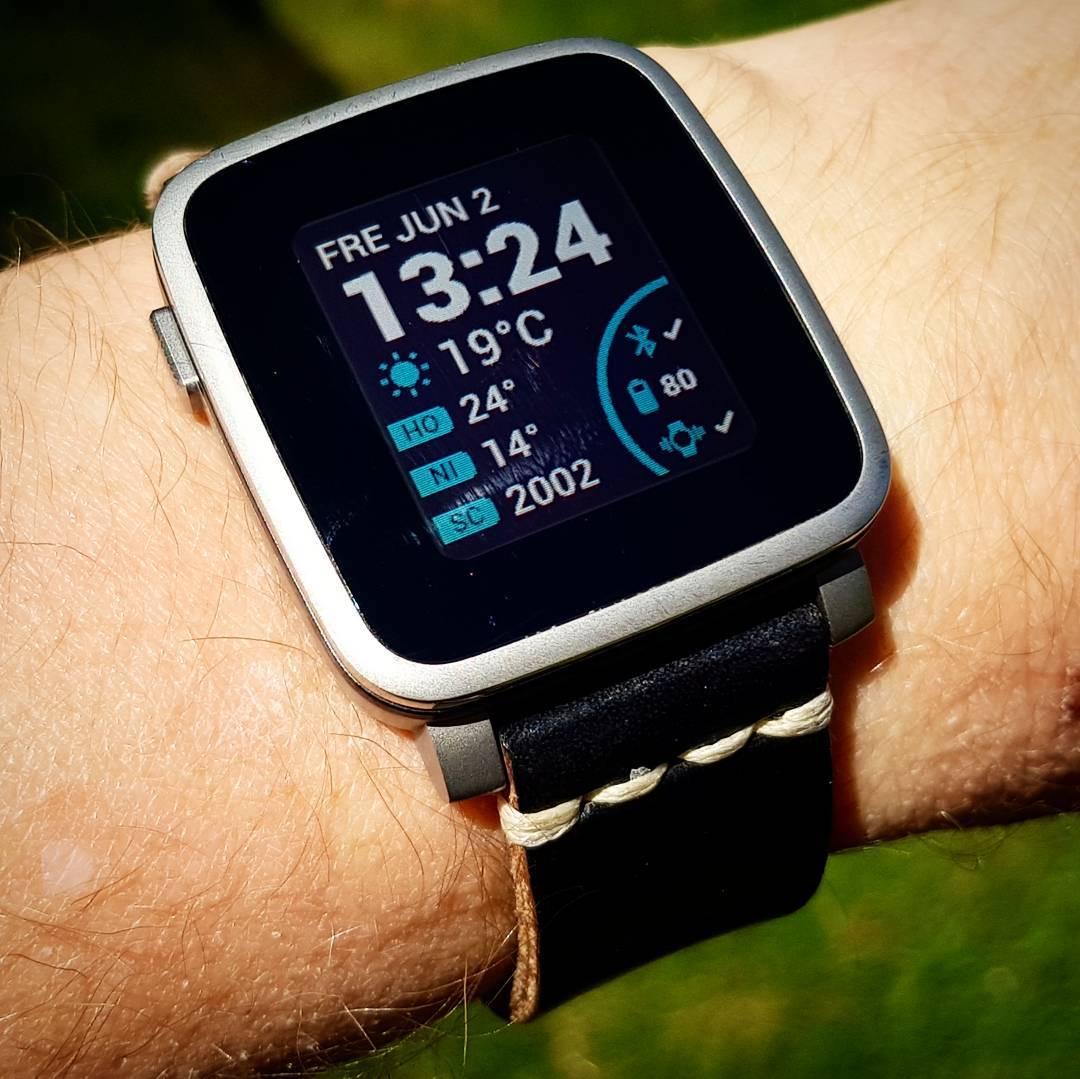 Simply Fusion - Pebble Watchface on Pebble Time Steel