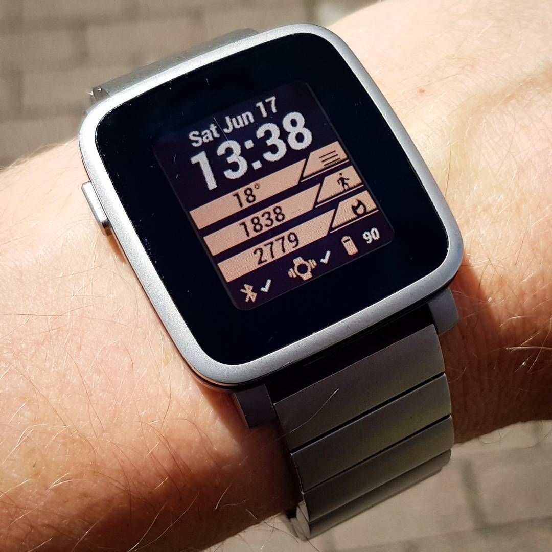 Simply Offset - Pebble Watchface on Pebble Time Steel