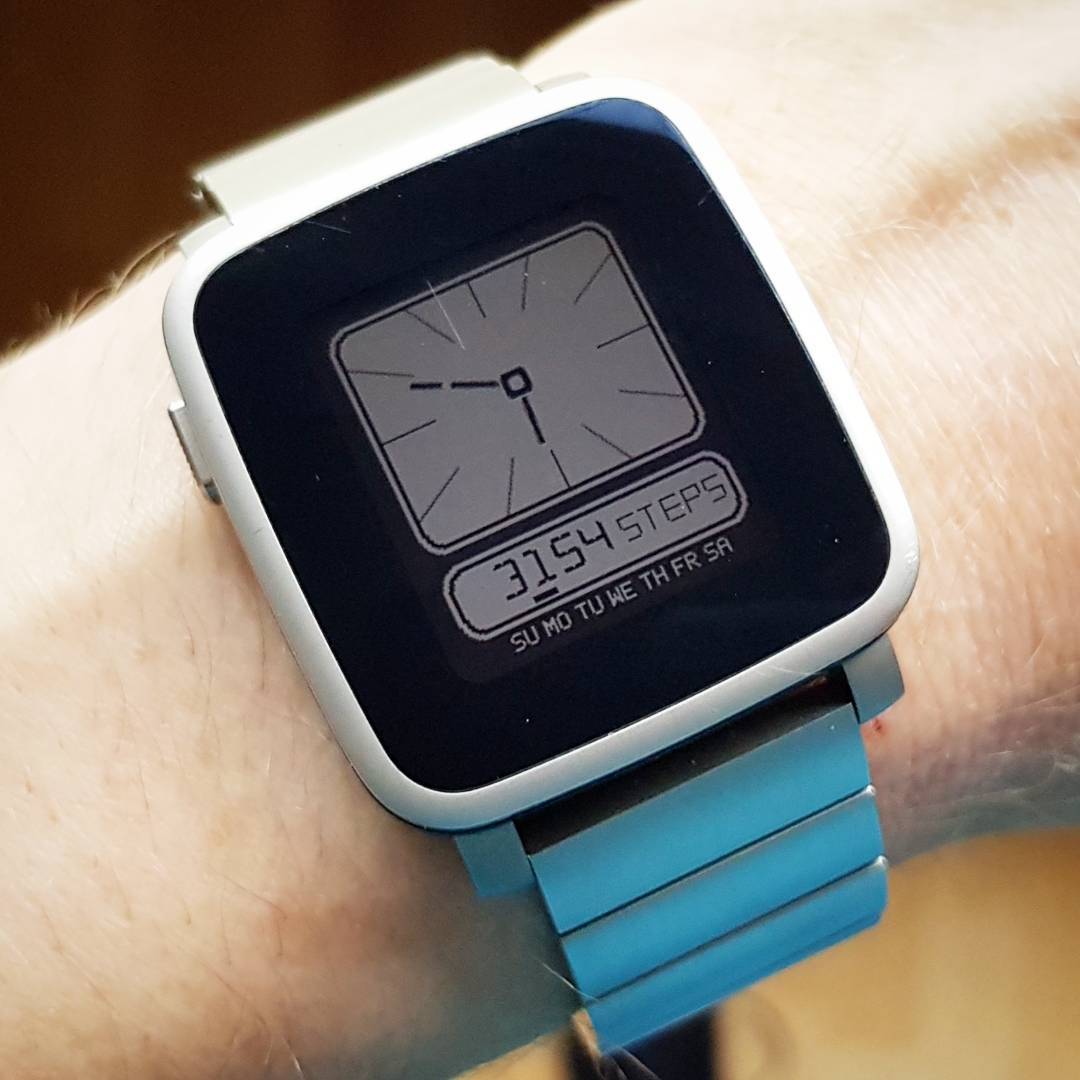 LCD Hands - Pebble Watchface on Pebble Time Steel