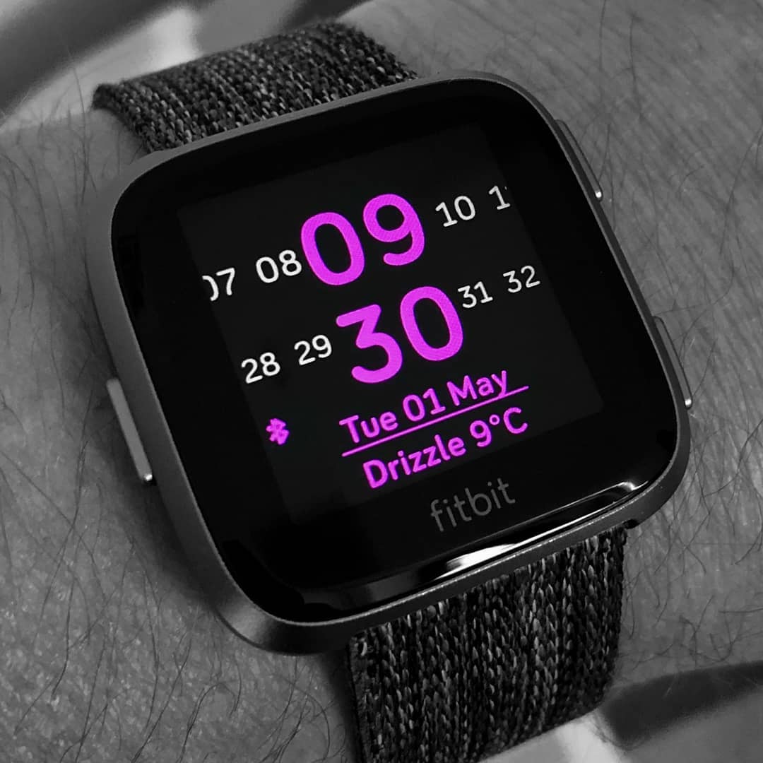 Slide Time - Fitbit Clock Face on Fitbit Versa