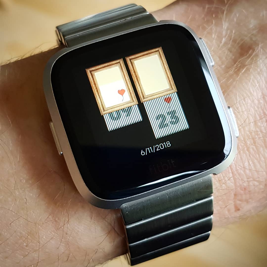 Time is in the bin - Fitbit Clock Face on Fitbit Versa