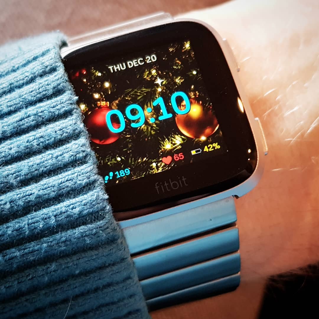 Christmas Lights - Fitbit Clock Face on Fitbit Versa