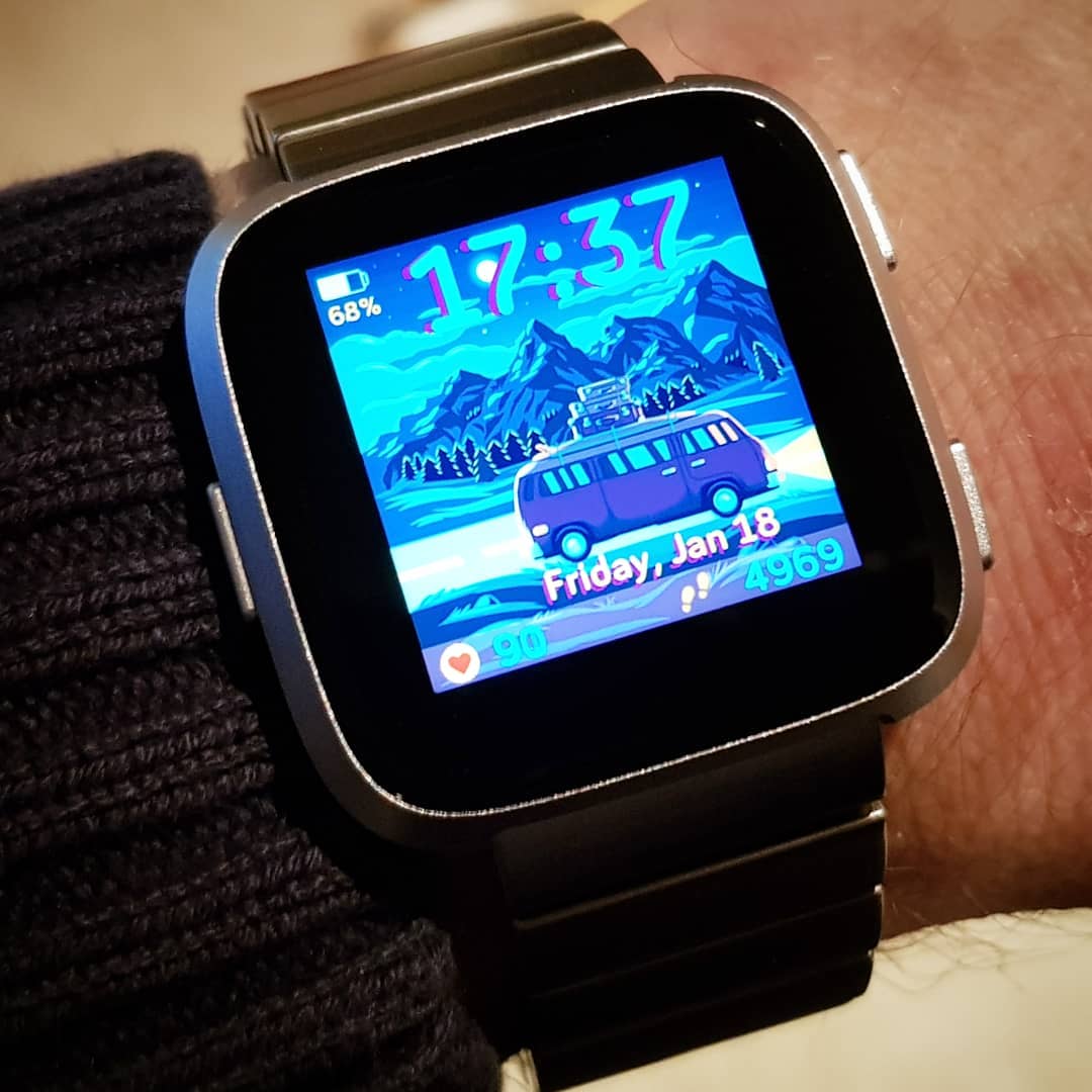 Mountain View - Fitbit Clock Face on Fitbit Versa