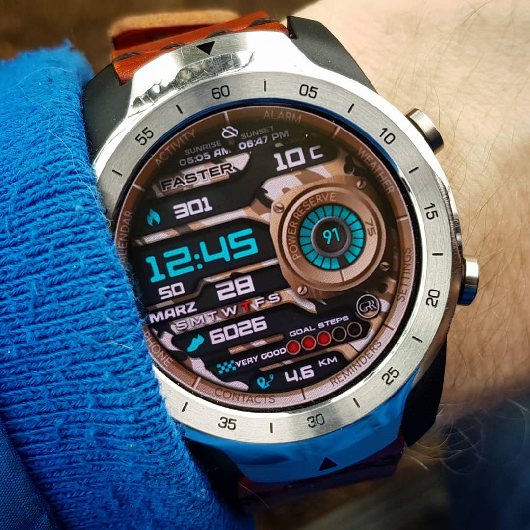 GRR | FASTER S2 Tacticals - Wear OS Watchface on Mobvoi TicWatch Pro